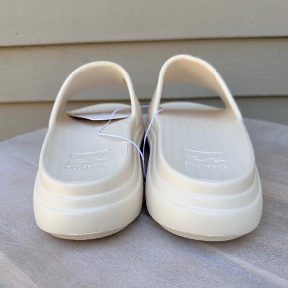 Billabong Cloud Mens Recovery Slides Size 6 Cream Cushioned Sandals New - Picture 8 of 12